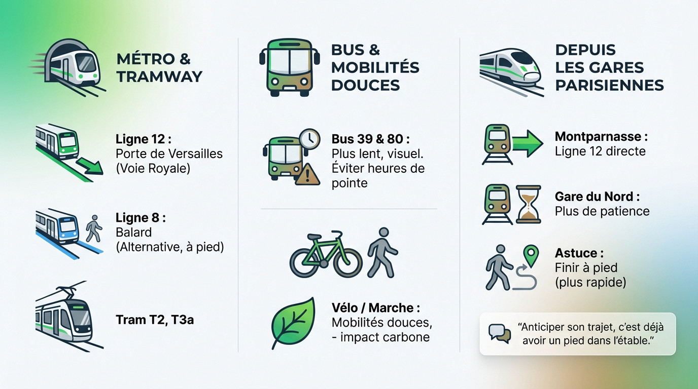 Accès au Salon de l'Agriculture 2026 en transports