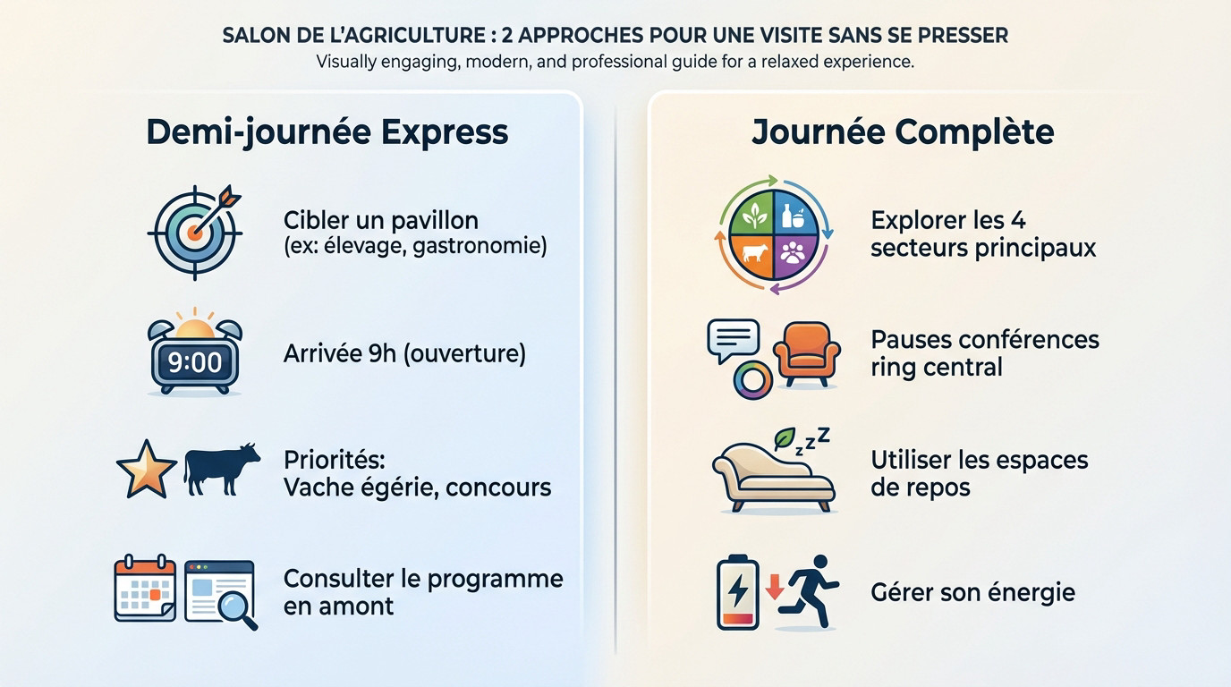 Conseils d'organisation pour optimiser son temps de visite au Salon de l'Agriculture 2026