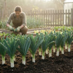 Cultiver des poireaux en 2026 avec des plants robustes et bien blancs