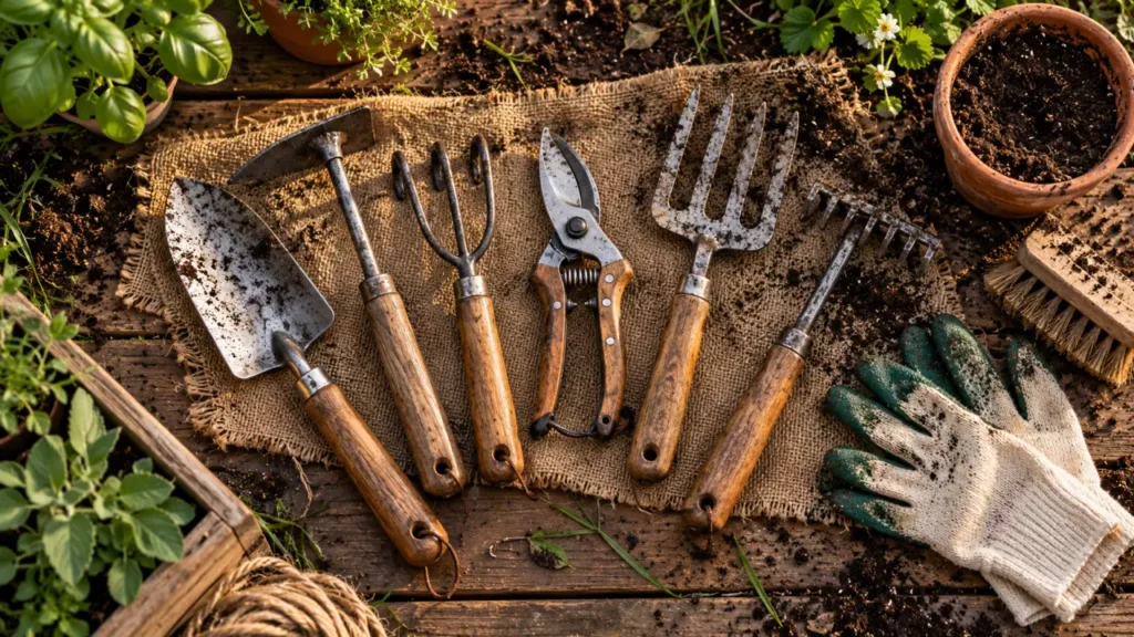 Outillage de jardin : outils essentiels pour le jardin, sans encombrement