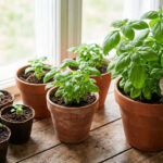 Basilic frais cultivé en pot, prêt à être récolté pour des plats savoureux