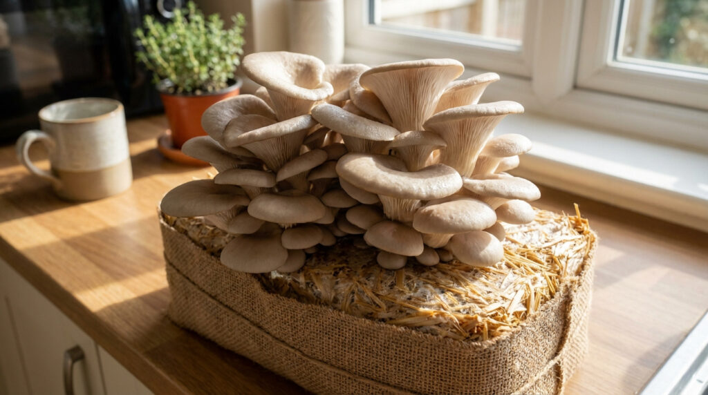 Cultiver des champignons chez soi avec des substrats comme le marc de café et la paille.