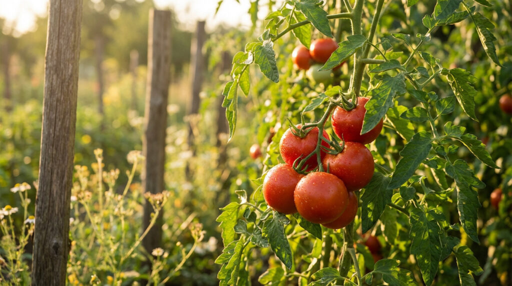 Cultiver des tomates savoureuses dans un potager ensoleillé