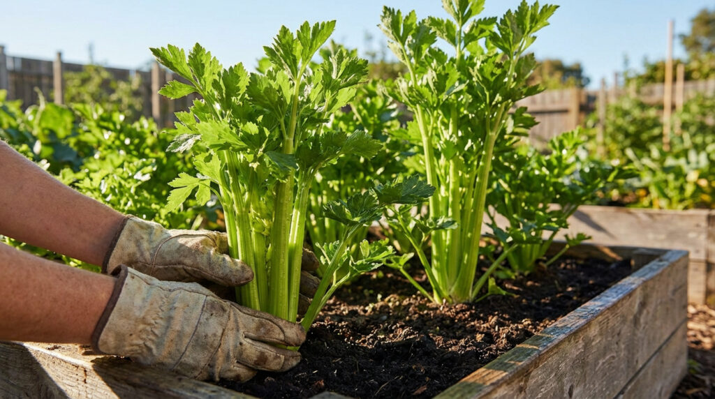 Cultiver du céleri branche avec des tiges fermes et croquantes