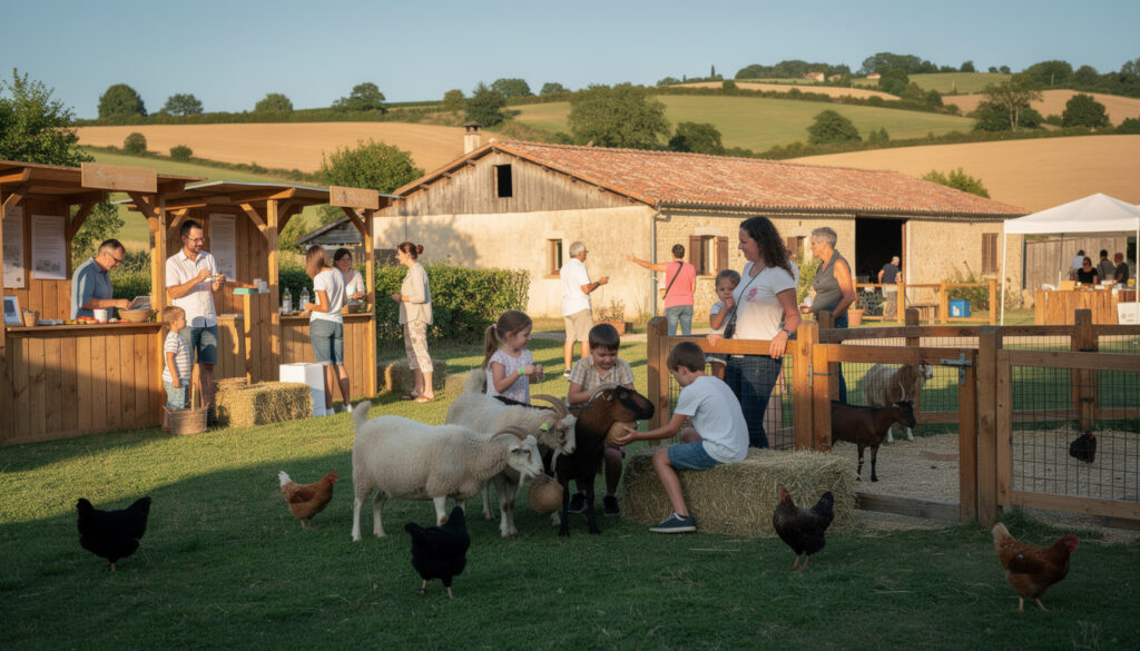 dĂ©couvrez le programme complet et toutes les informations utiles sur l'Ă©vĂ©nement animaferme fronton, une fĂȘte conviviale dĂ©diĂ©e Ă l'agriculture et aux animations familiales.