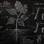 Schéma pour bouturer le lilas à la craie
