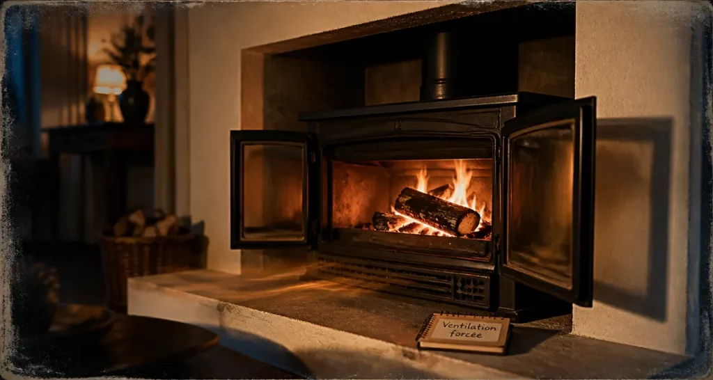 Insert avec ventilateur fonctionnement : turbo et placement