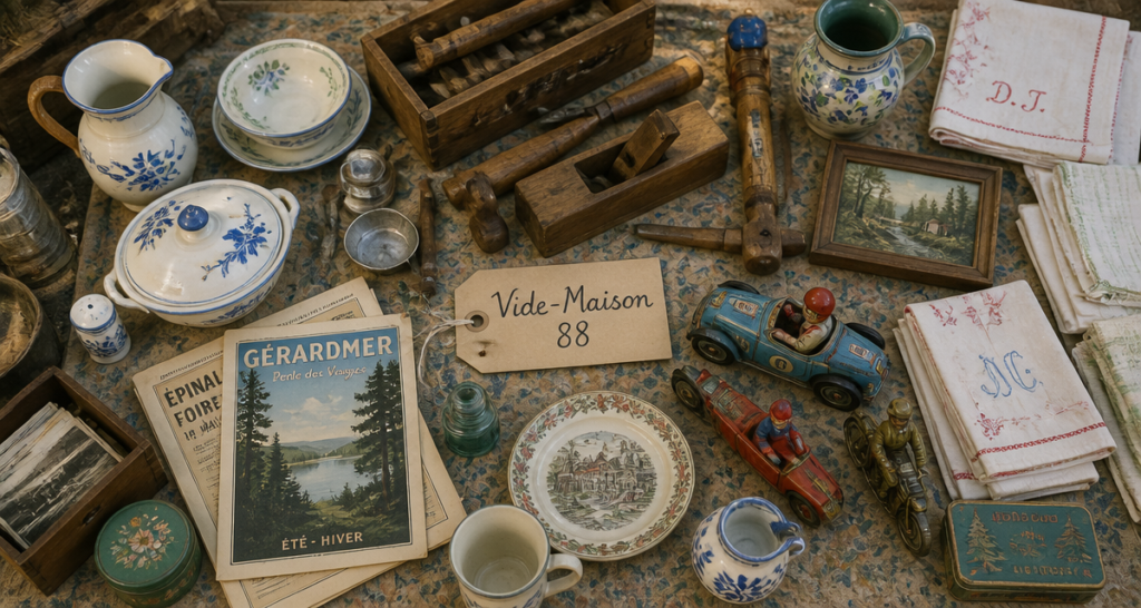 vide maison 88 table objets anciens vosges