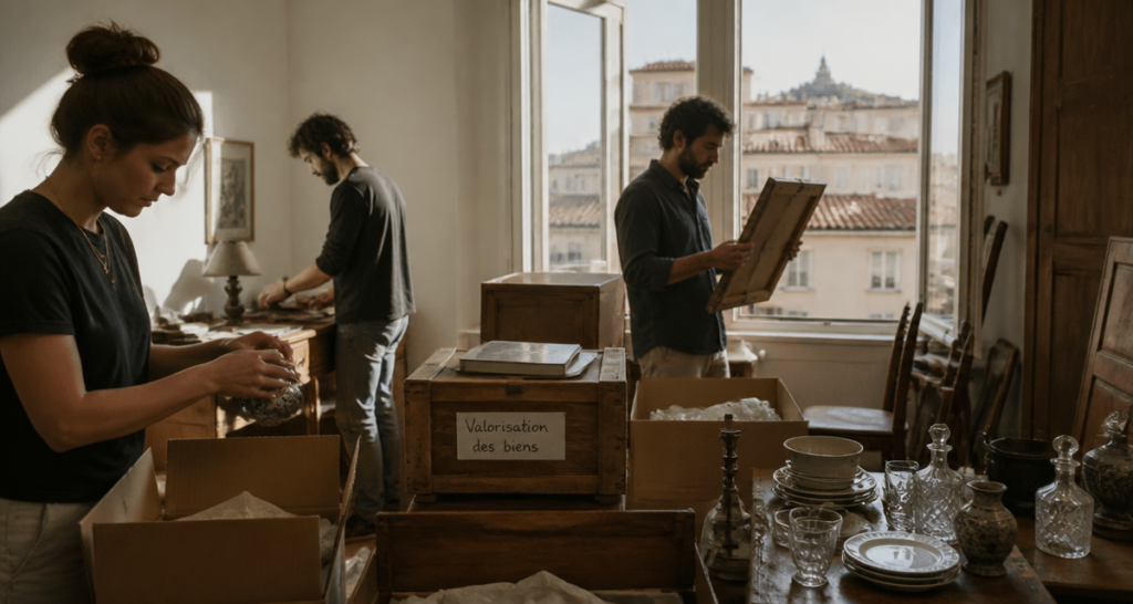 vide maison marseille tri objets anciens
