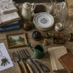 vide maison roanne table objets