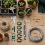 Accessoire serre de jardin : toile d’ombrage et fixation pour serre de jardin