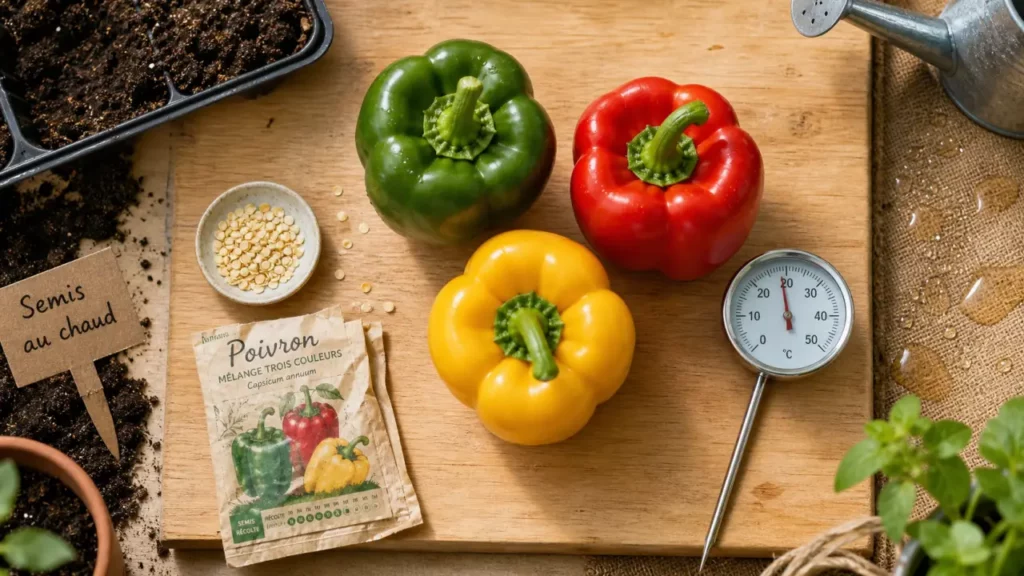 Saison poivron : semer et planter le poivron au chaud