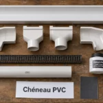Chéneau PVC Brico Dépôt : raccords et descente Ø80