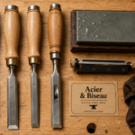 Ciseaux a bois acier biseau 25° ou 30° sur établi