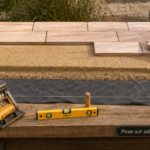 Dalles sur sable sur lit de sable tassé pour terrasse stable