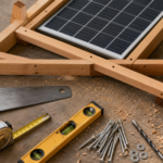 Fabriquer support panneau solaire bois : tasseaux et fixations en bois pour inclinaison