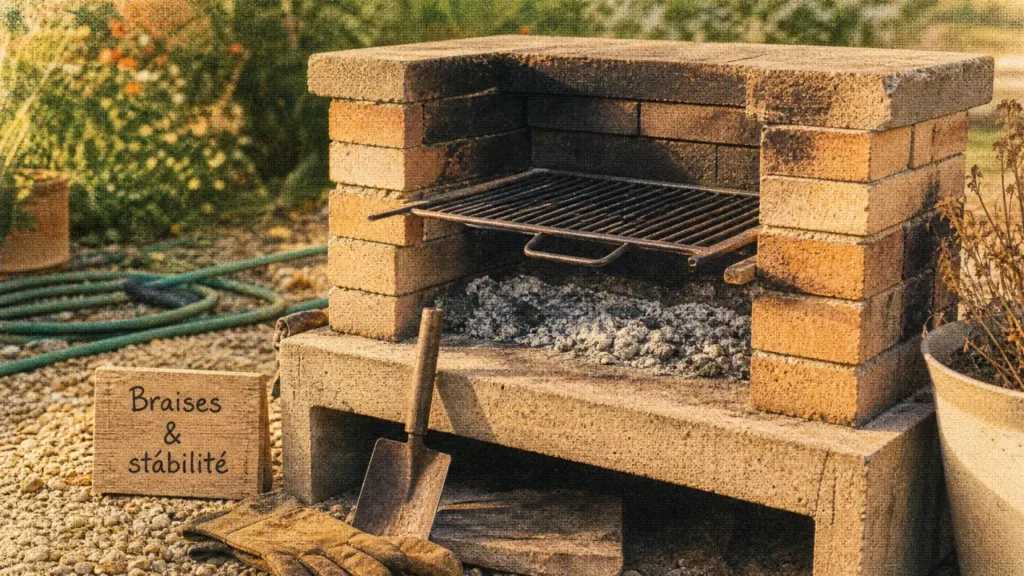 Faire un barbecue maison : briques réfractaires, grille amovible, stabilité