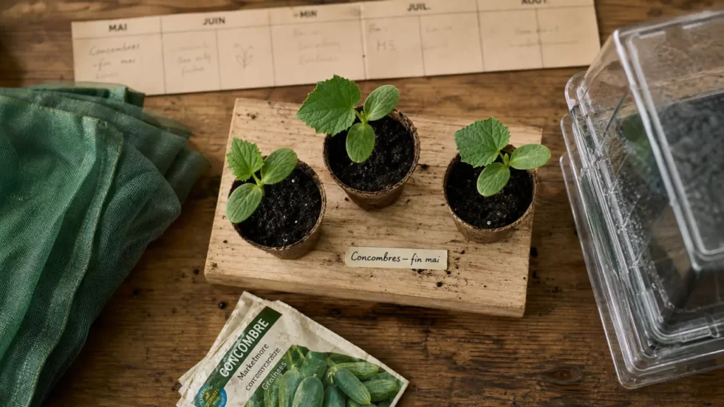 Jusqu’à quand planter des concombres : repère gelées, serre et pleine terre