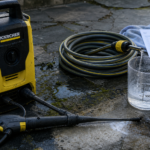 Karcher consommation eau : 420 l/h, mesure avec seau vs tuyau