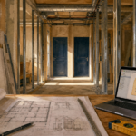 Maison divisée en 2 logements : permis et budget, vue intérieure depuis couloir
