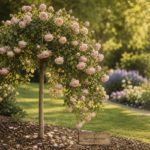 Rosiers tiges pleureurs en boule et cascade, bonne hauteur de greffe