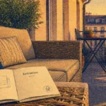 Auchan salon de jardin compact en résine tressée pour terrasse