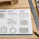 Plan abri de jardin pdf gratuit : schémas et cotes pour montage
