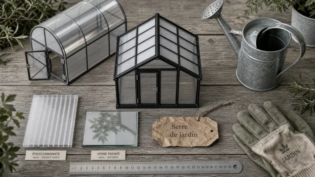 Serre de jardin Castorama : comparaison tunnel verre polycarbonate