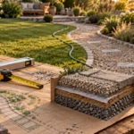 Aménagement allée jardin avec gravier drainant anti-boue et antiplui