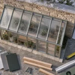 Serre de jardin adossable 6 m² pour terrasse