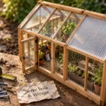 Serre de jardin bois : vitrage et base